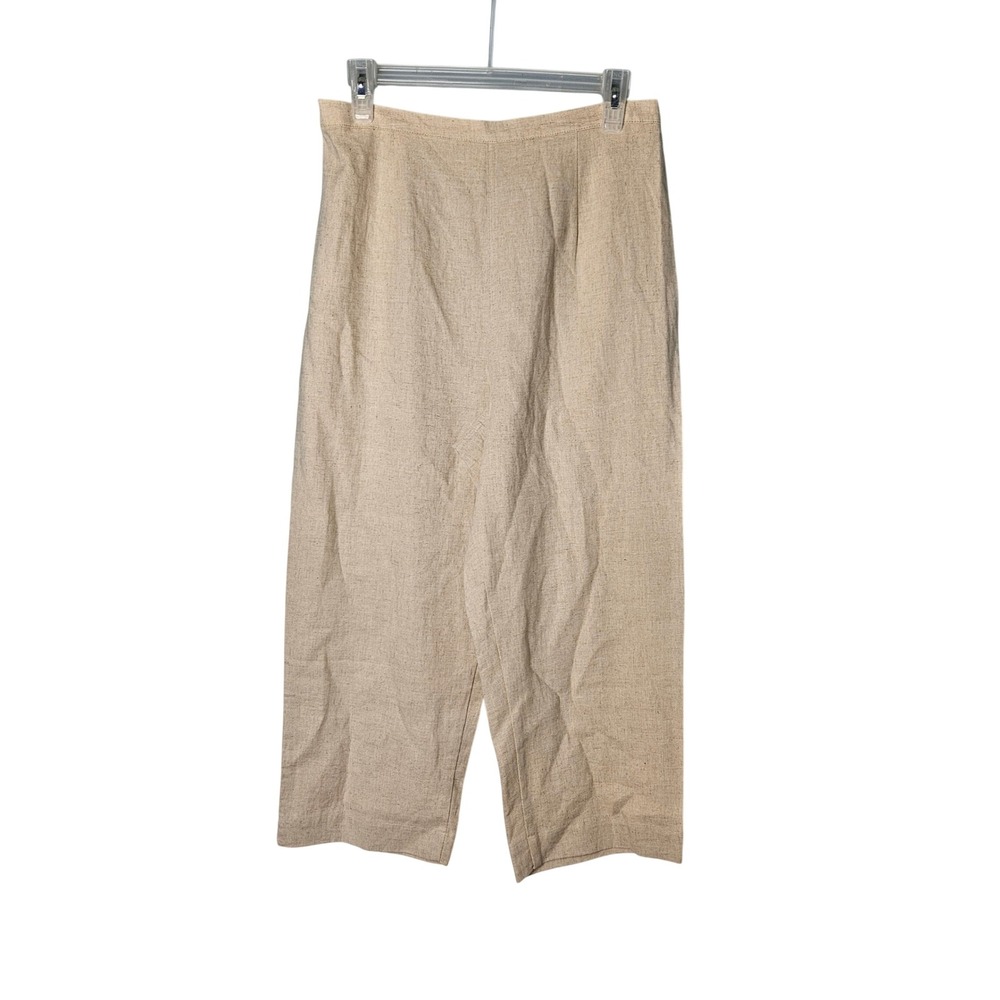 Jaclyn Smith Classic Neutral‎ Linen Pants Trouser NWT Womens Medium